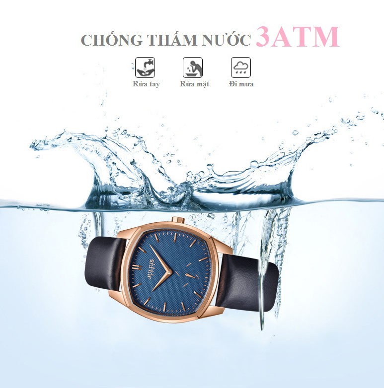 Đồng Hồ Nam JS-014MC Julius Star Hàn Quốc Dây Da (Xanh) - khả năng chống nước 3ATM