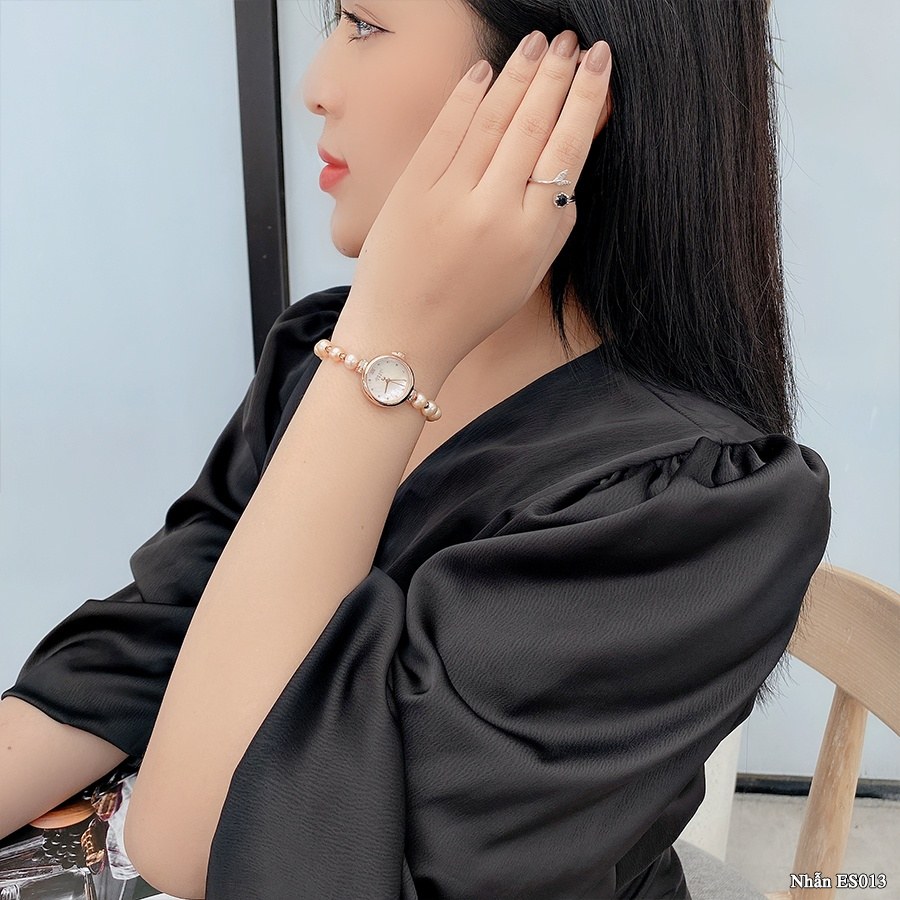 Đồng Hồ Nữ JA-1346B Julius Hàn Quốc (Trắng Ngà)