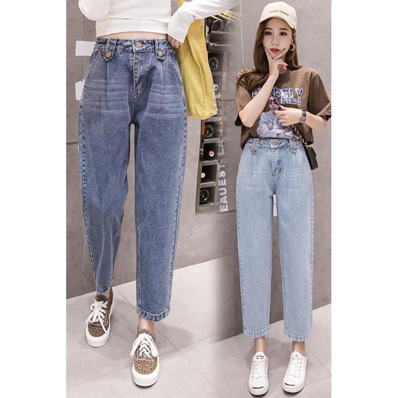 Quần bò nữ 🍎FREE SHIP🍎 Quần jeans nữ đẹp hàng Quảng Châu cao cấp- Quần bò  ống suông mẫu mới nhất | Shopee Việt Nam