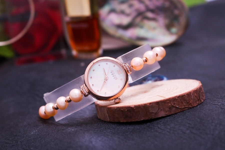 Đồng Hồ Nữ JA-1346B Julius Hàn Quốc (Trắng Ngà)