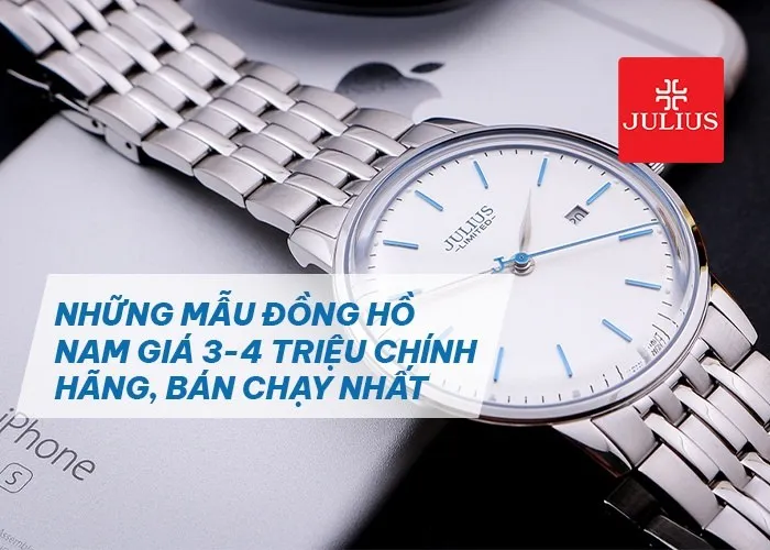 Top những mẫu đồng hồ nam giá 3-4 triệu chính hãng, bán chạy nhất