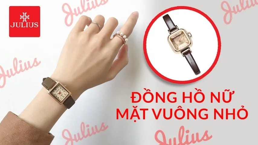 đồng hồ nữ mặt vuông nhỏ