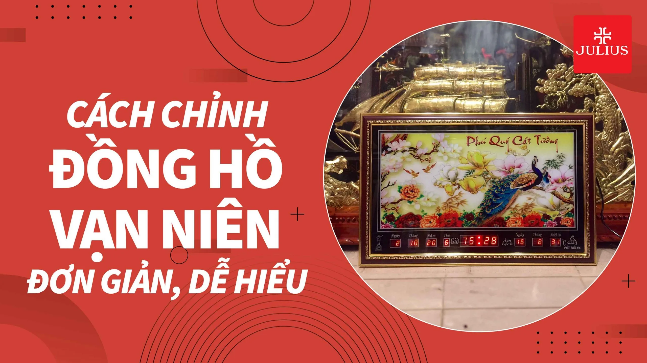 Cách chỉnh đồng hồ vạn niên đơn giản, dễ hiểu