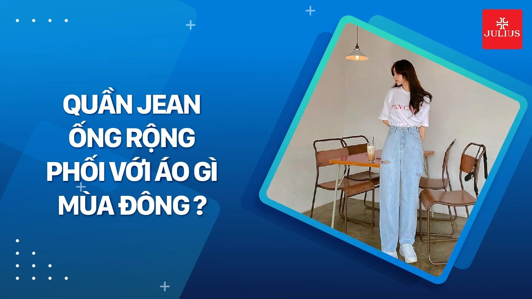 Quần jean ống rộng phối với áo gì mùa đông là đẹp nhất?